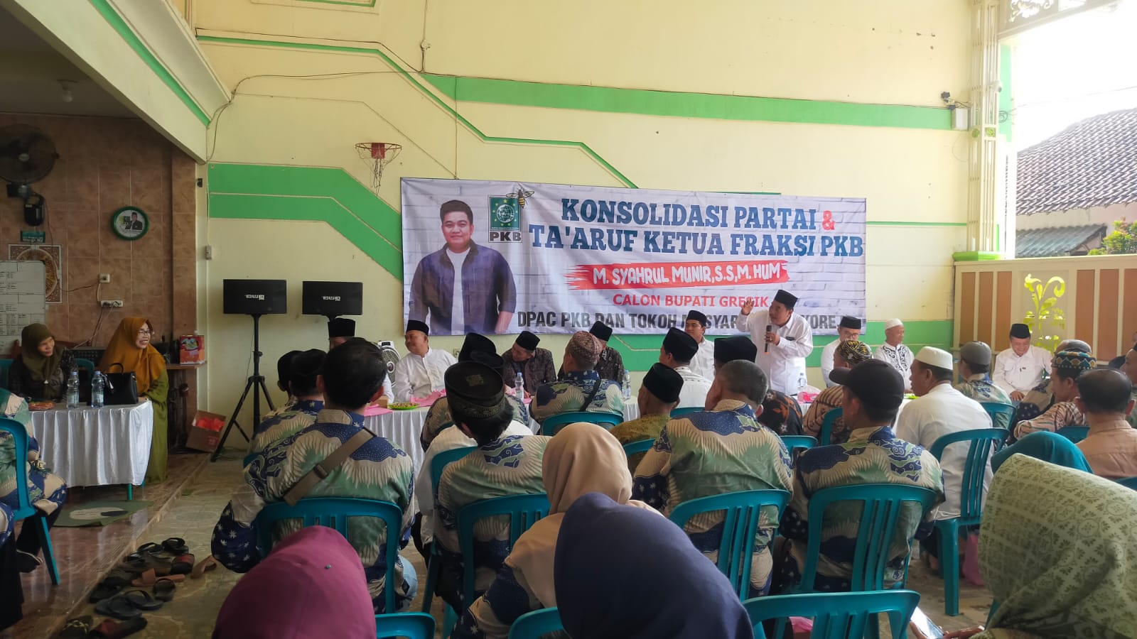 PAC PKB Kecamatan Driyorejo melakukan konsolidasi pemenangan Bacabup Syahrul Munir.