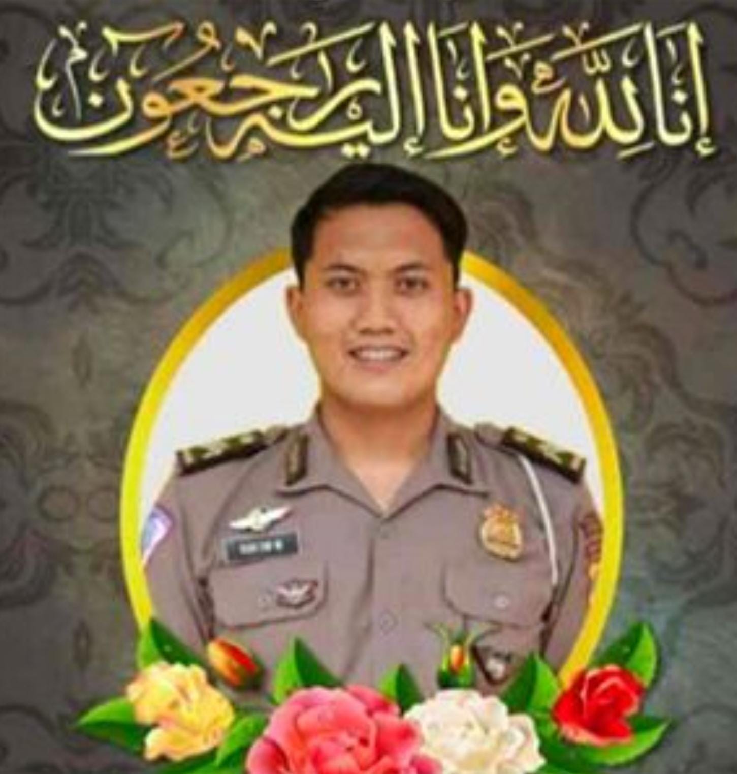 JUDOL: Polisi Rian Dwi Wicaksono, 27 yang diduga dibakar oleh istrinya yang tidak kuat karena uang belanjanya digunakan untuk judi online