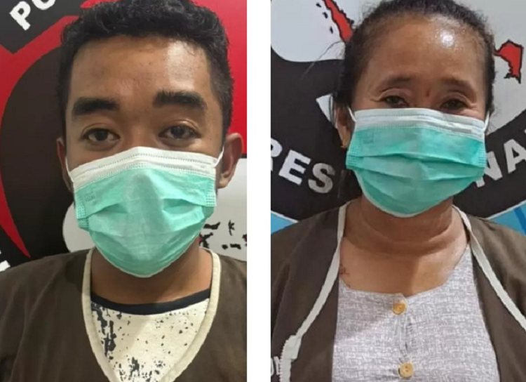 PASANGAN KOMPAK: Suami istri ini  kongkalikong  menjual sabu-sabu