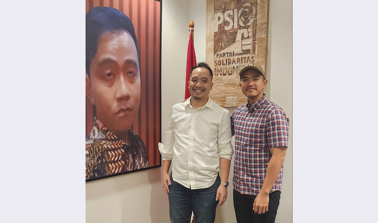 Ketua Umum DPP PSI Kaesang Pangerap bersama Firosha Shalati