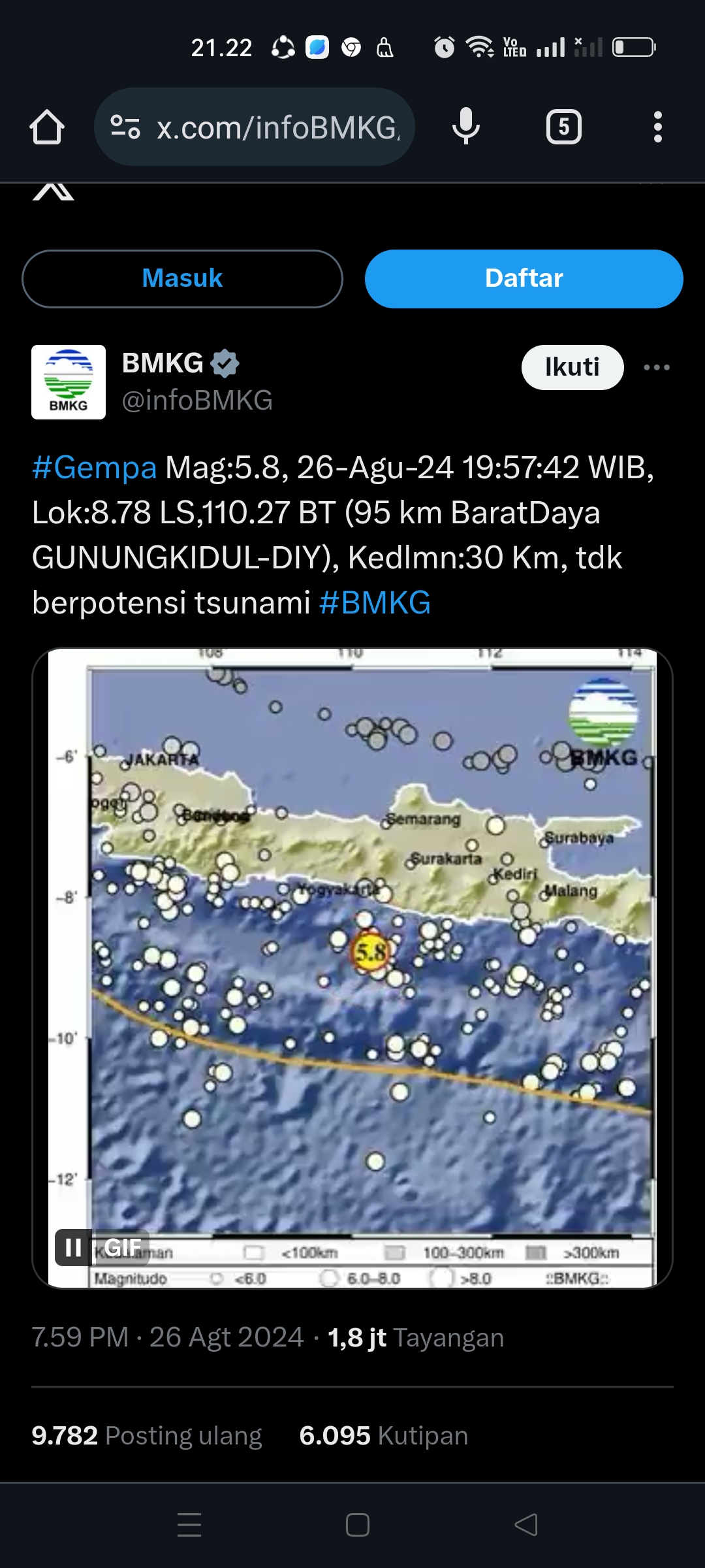 Gempa Gunung Kidul