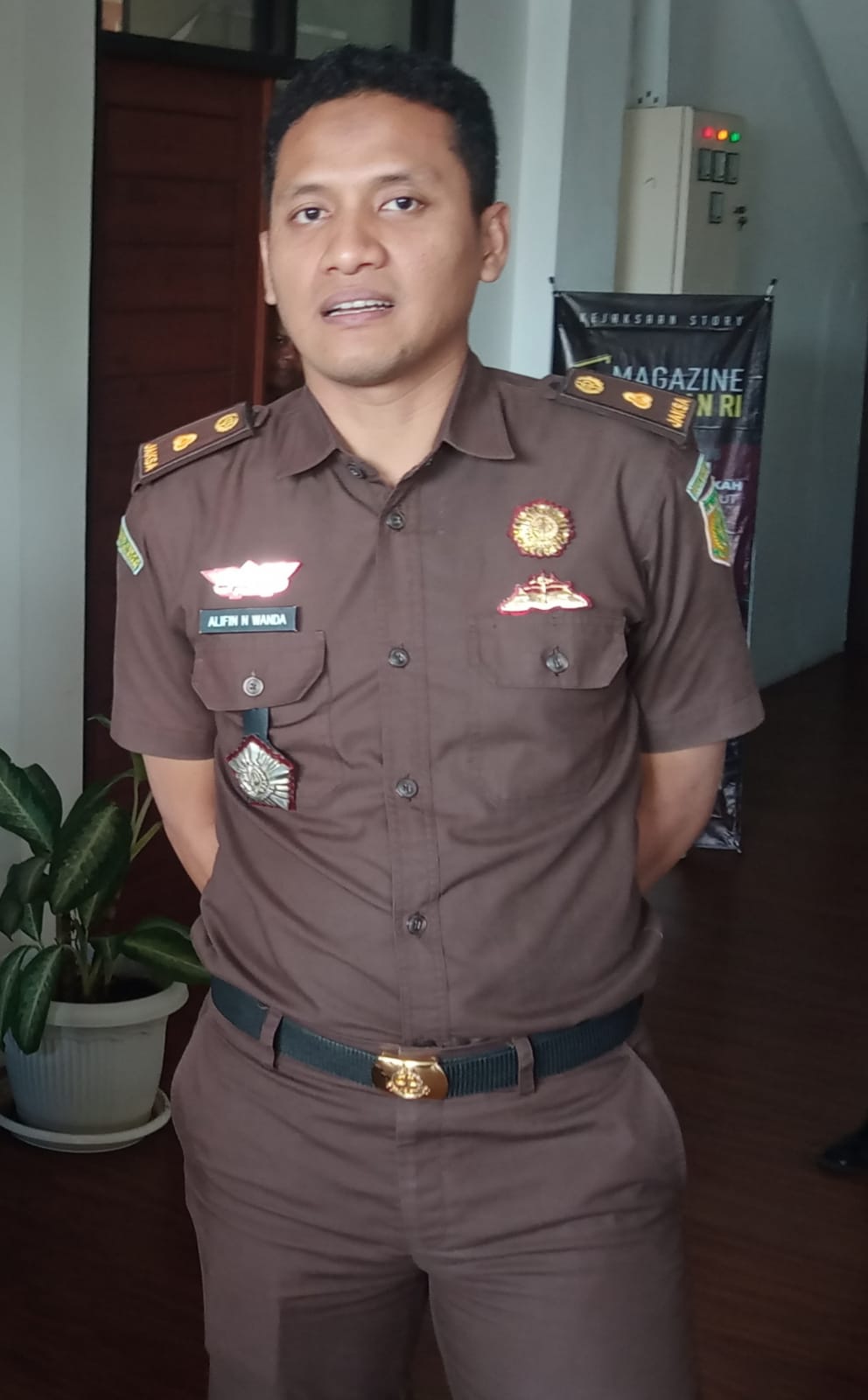 Foto : Yudhi/Radar Gresik : Kasi Pidsus Kejari Gresik Alifin Nur Wanda