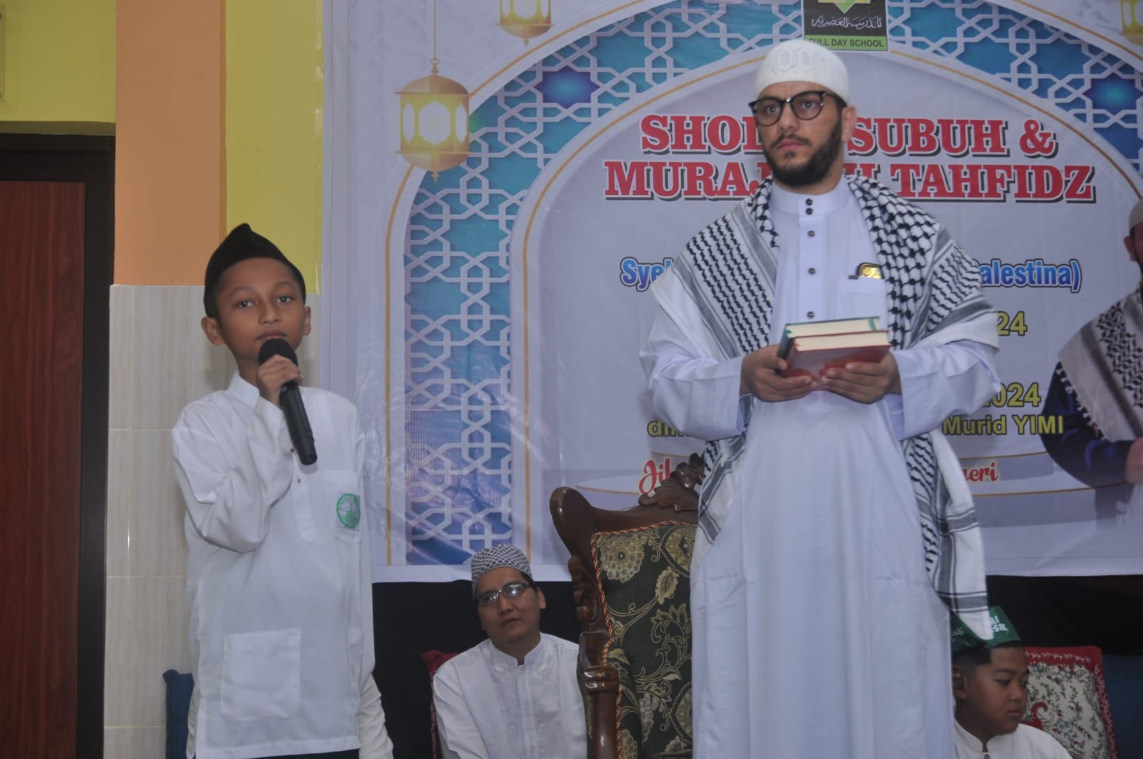 Kehadiran Syekh Mutashim Billah, Lc dari Palestina, memotivasi siswa-siswi YIMI dalam belajar mendalami Al-Qur