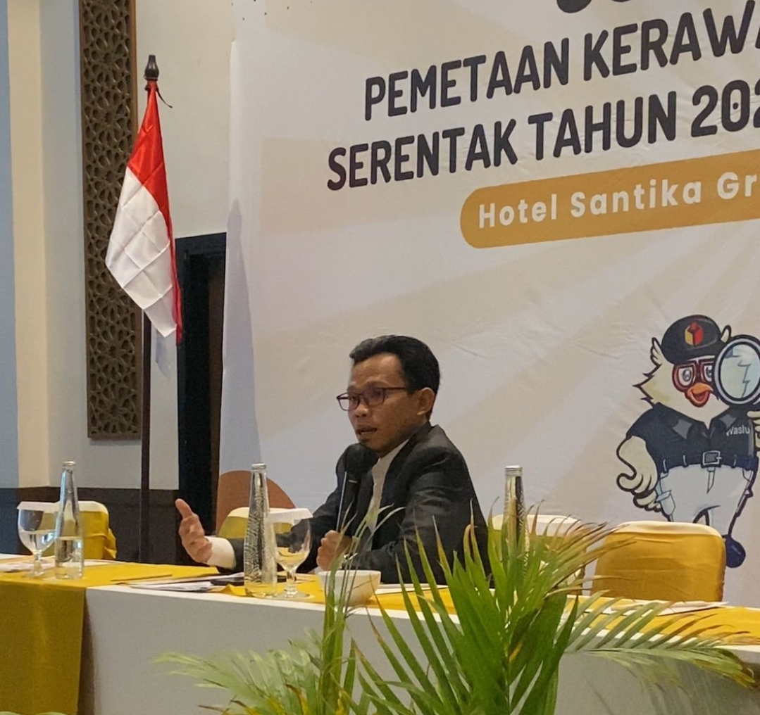 Koordinator Divisi Pencegahan, Partisipasi Masyarakat, dan Humas Bawaslu Gresik Habibur Rohman.
