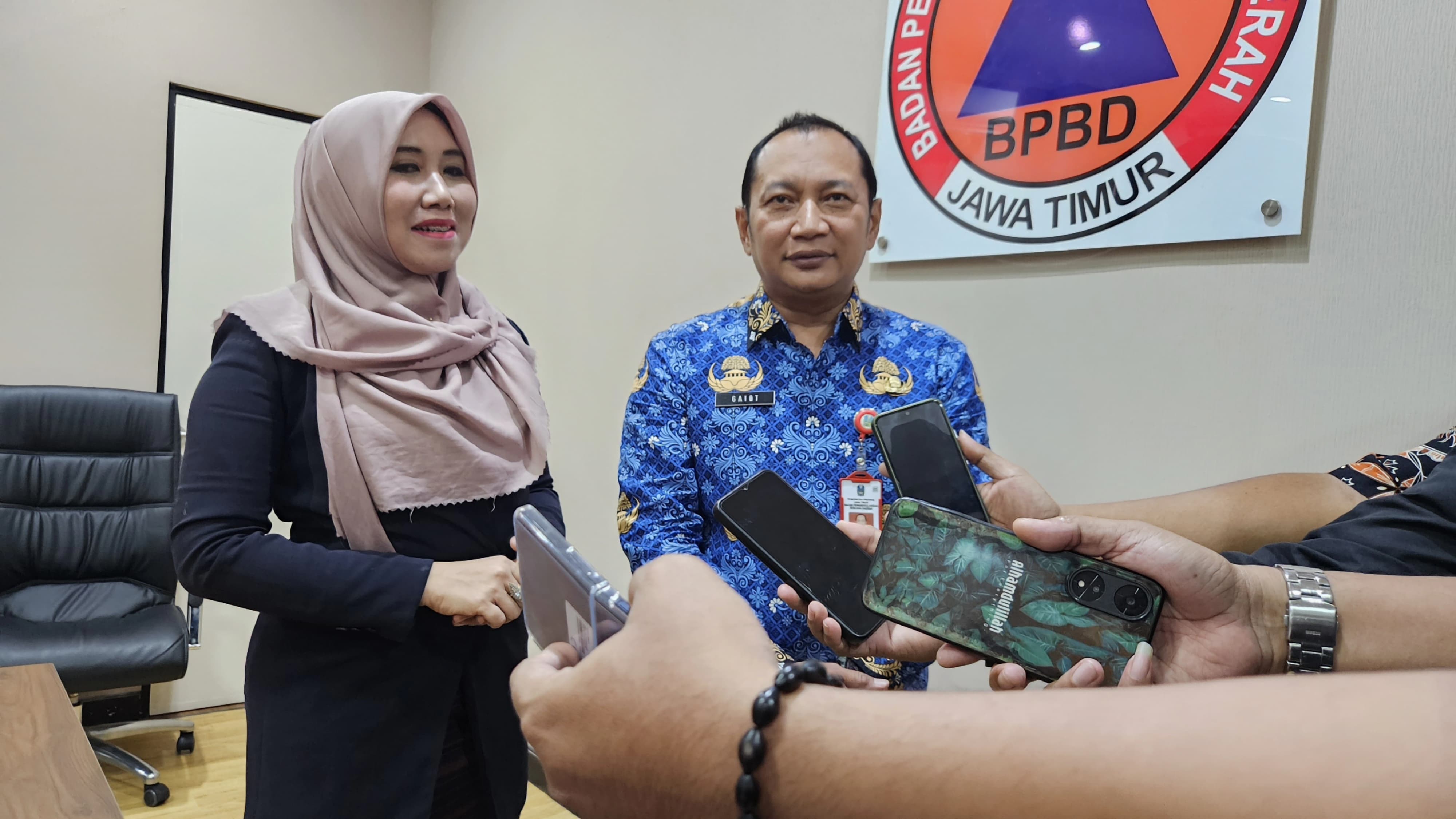 Anggota Komite III DPD RI Lia Istifhama lakukan kunjungan kerja ke Kantor BPBD Jatim, Senin (25/11/24)