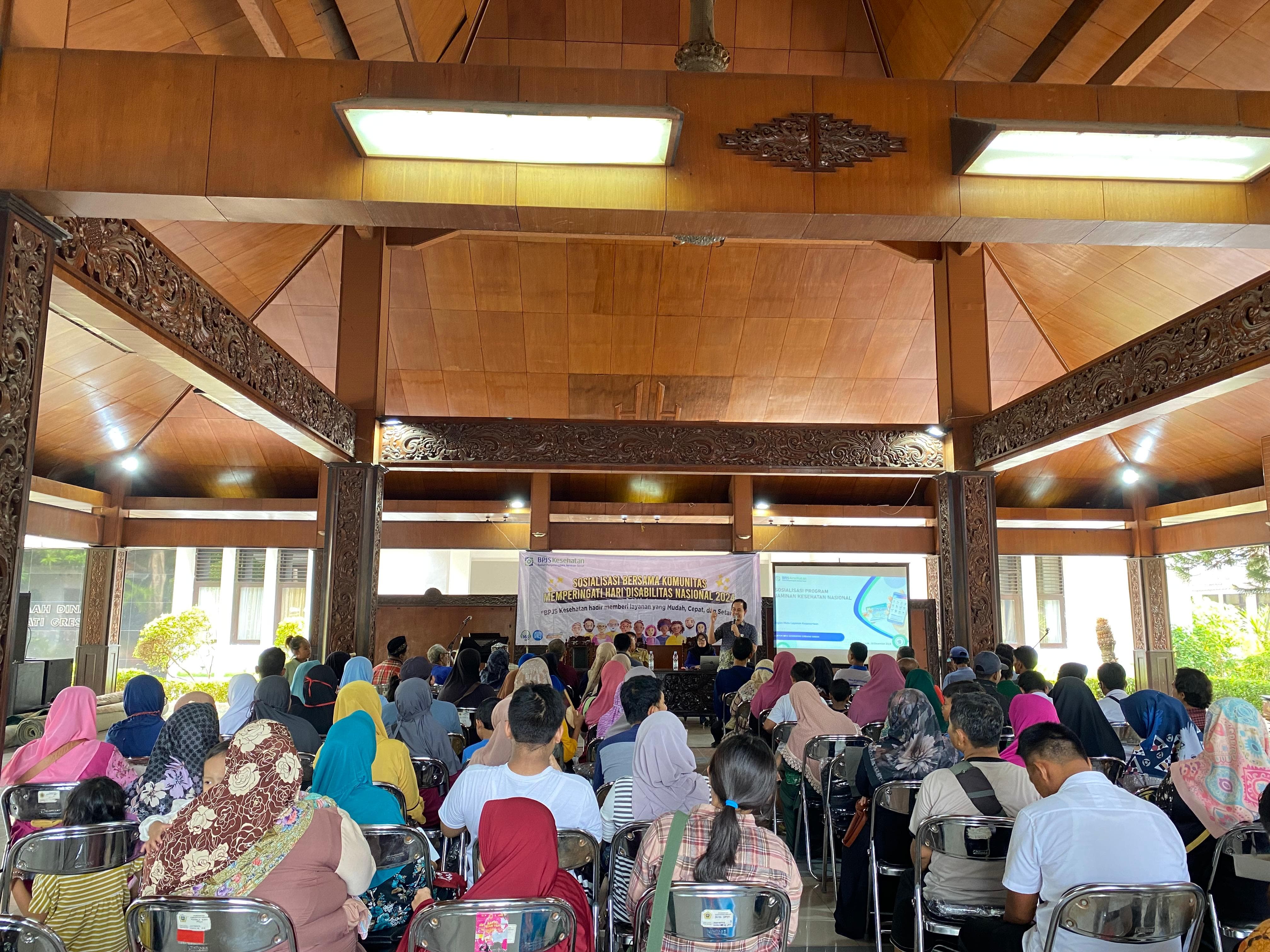 Kegiatan sosialiasi BPJS Kesehatan dan Dinsos kepada warga disabilitas