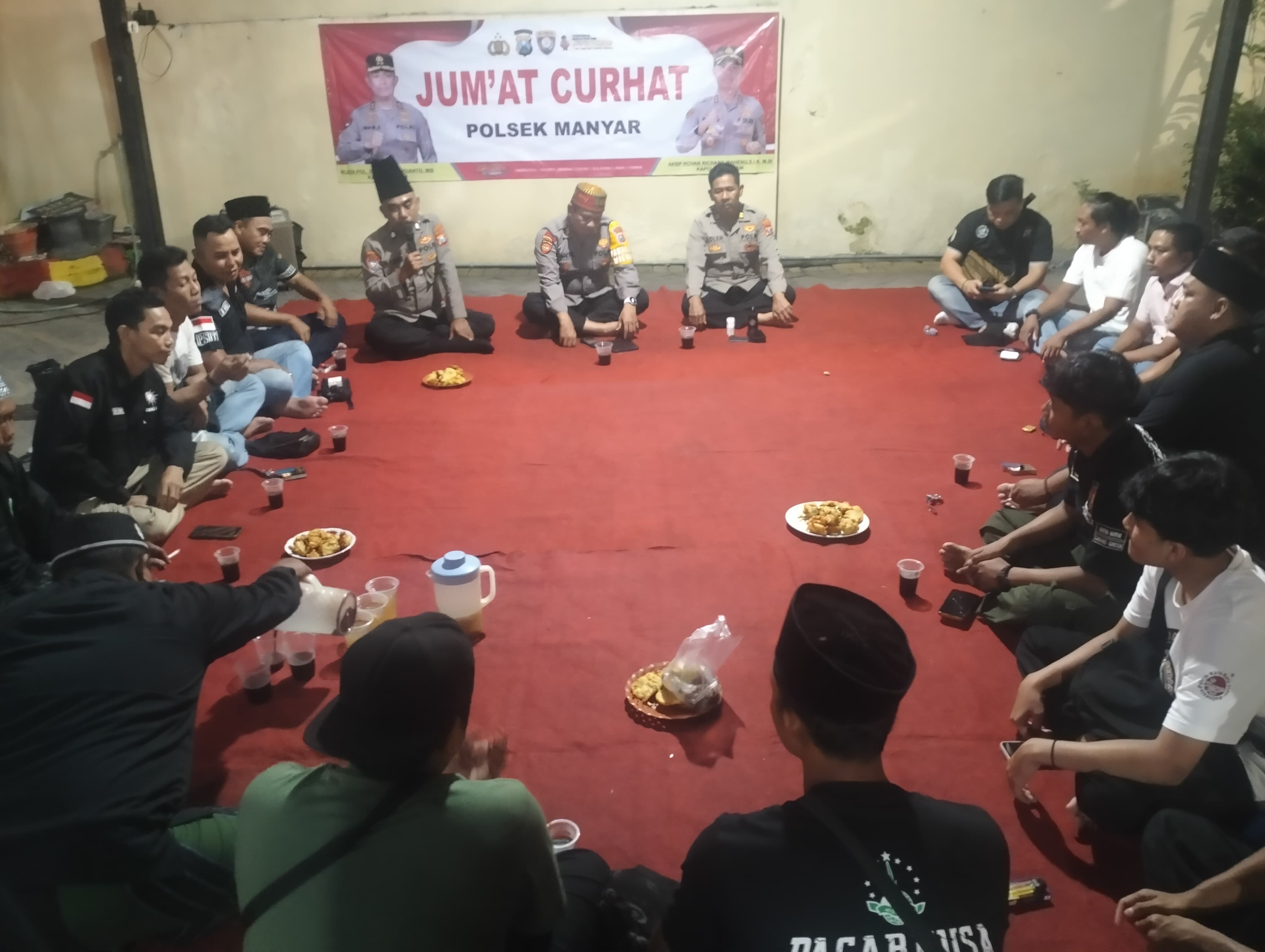 Polsek Manyar dan Perguruan Silat Sepakat Perkuat Patroli Bersama untuk Jaga Kamtibmas di Manyar, Gresik