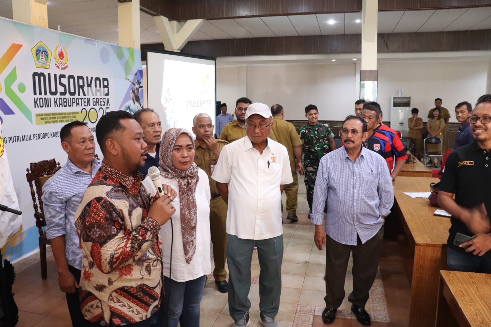 Musyawarah Olahraga Kabupaten (Musorkab) KONI Gresik 2025 telah sukses digelar di Aula Putri Mijil, Pendopo Kabupaten Gresik, pada Selasa (11/2).