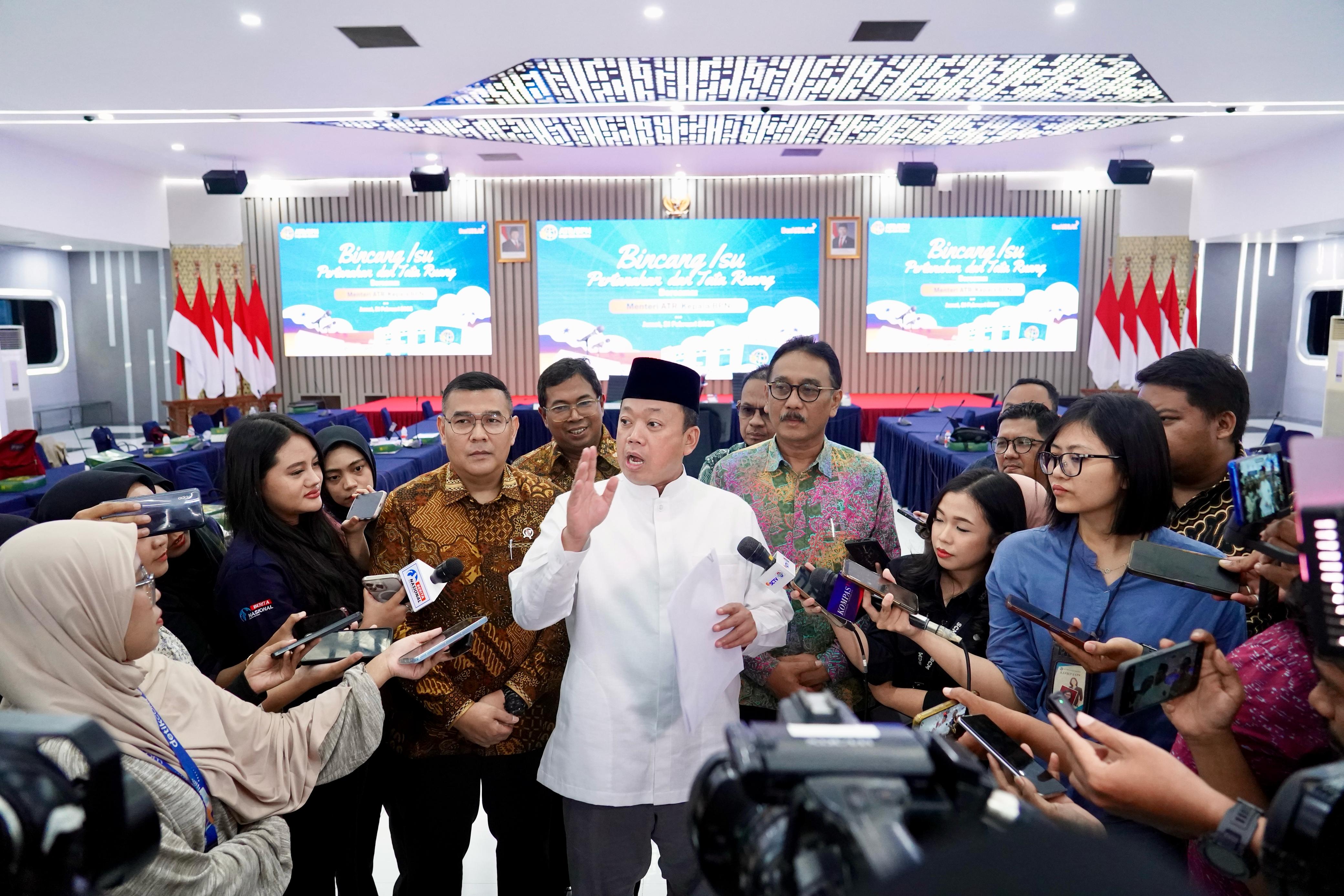 Terjamin : Menteri ATR/BPN, Nusron Wahid menegaskan jika sertipikat elektronik memiliki tingkat keamanan yang tinggi.