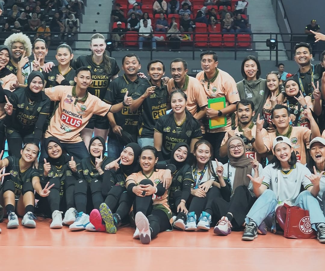 LOLOS: Tik Voli Gresik Petrokimia Pupuk Indonesia resmi lolos Final Four Proliga 2025.