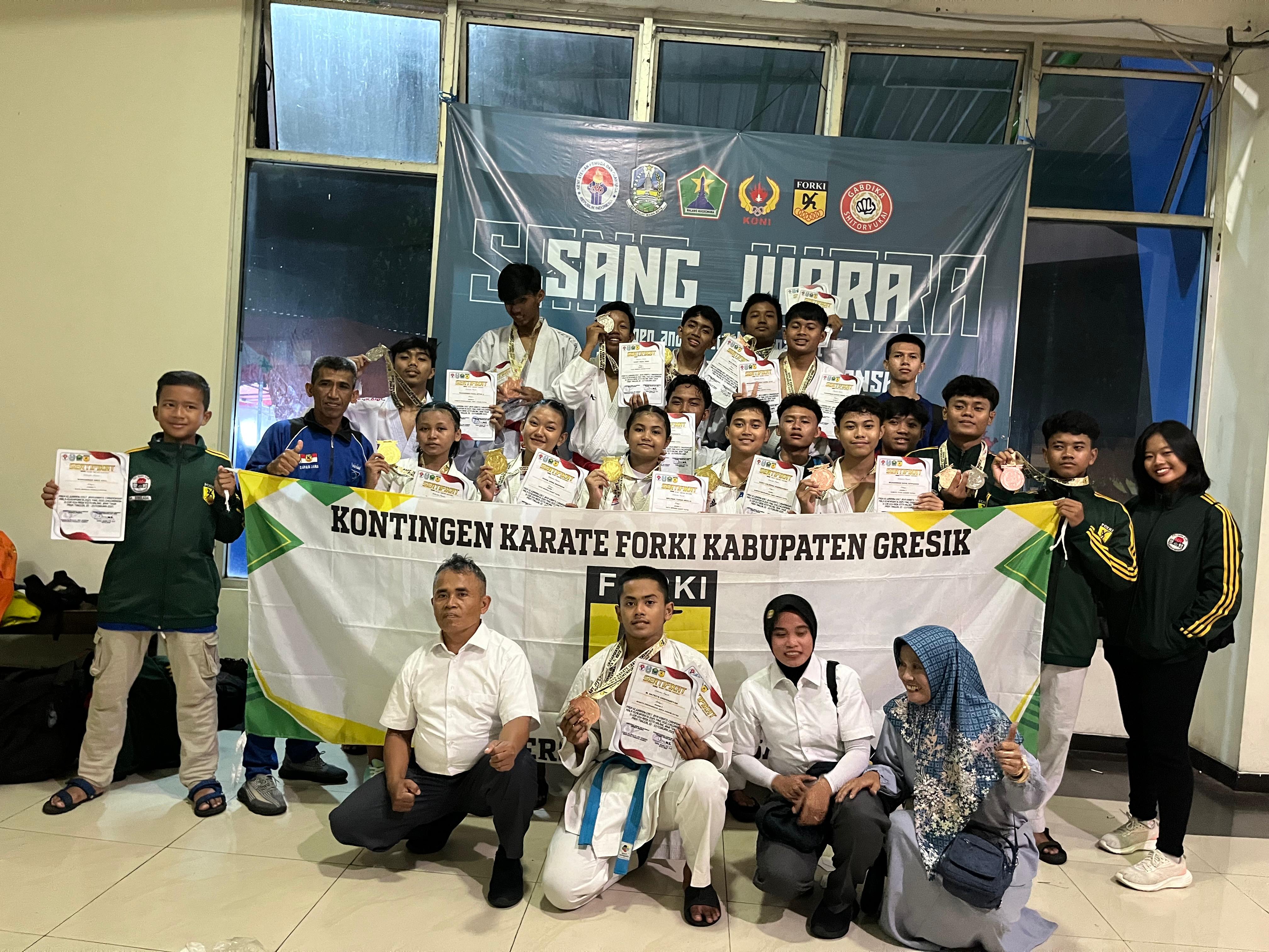 FORKI Gresik Kembali Ukir Prestasi, Raih Peringkat 5 Besar di Kejuaraan Kemenpora