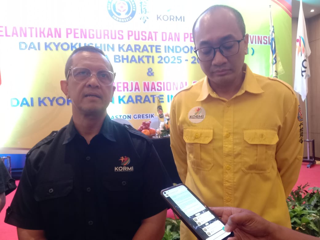 OPTIMIS : Ketua Umum Dai Kyokushin Karate Indonesia, Senpai Tunggul Aryo Wibowo akan menambah DKKI di Provinsi lainnya.