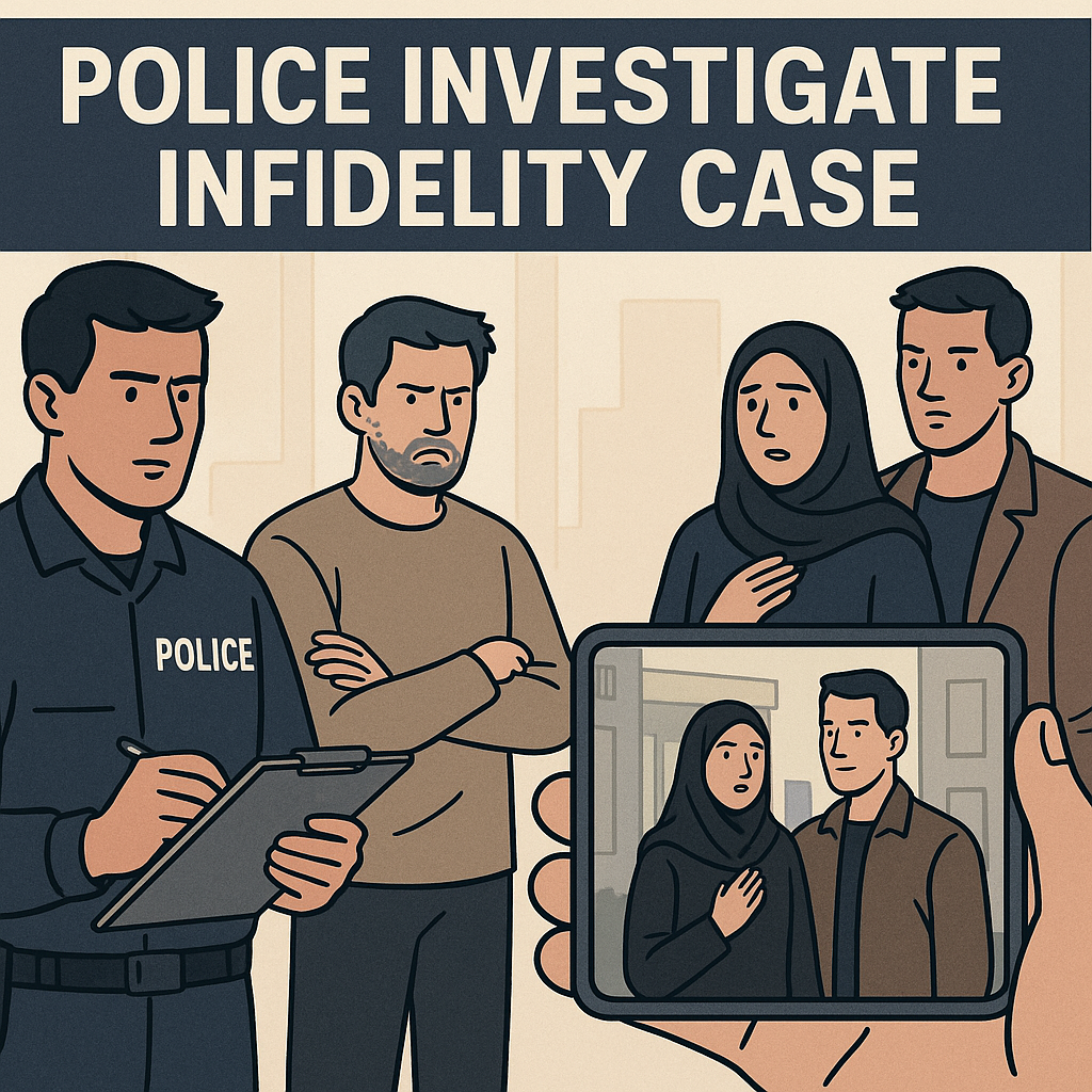 Ilustrasi polisi tengah mengusut dugaan perselingkuhan.