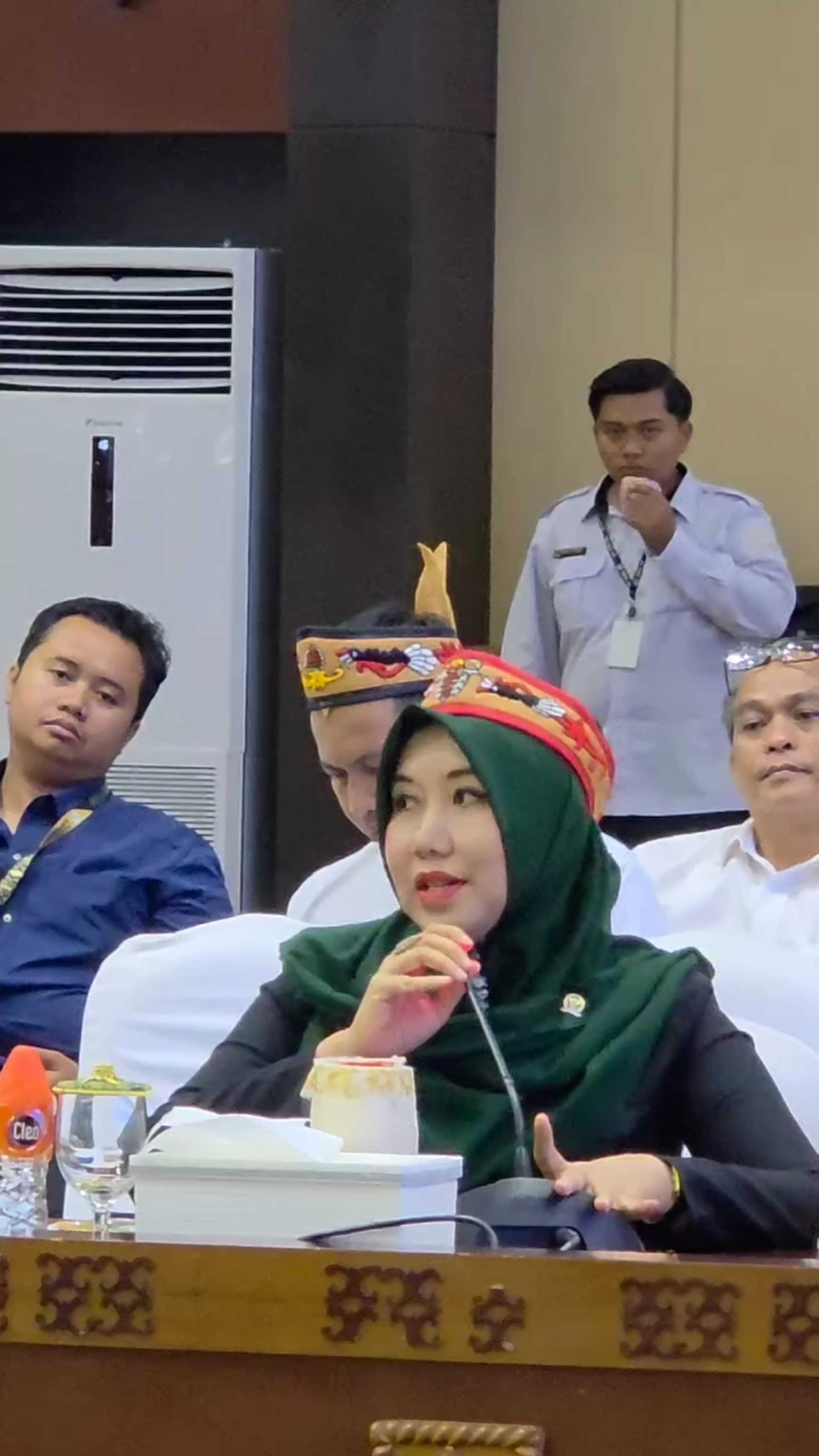 Anggota DPD RI, Lia Istifhama saat menyampaikan aspirasinya di Kalteng