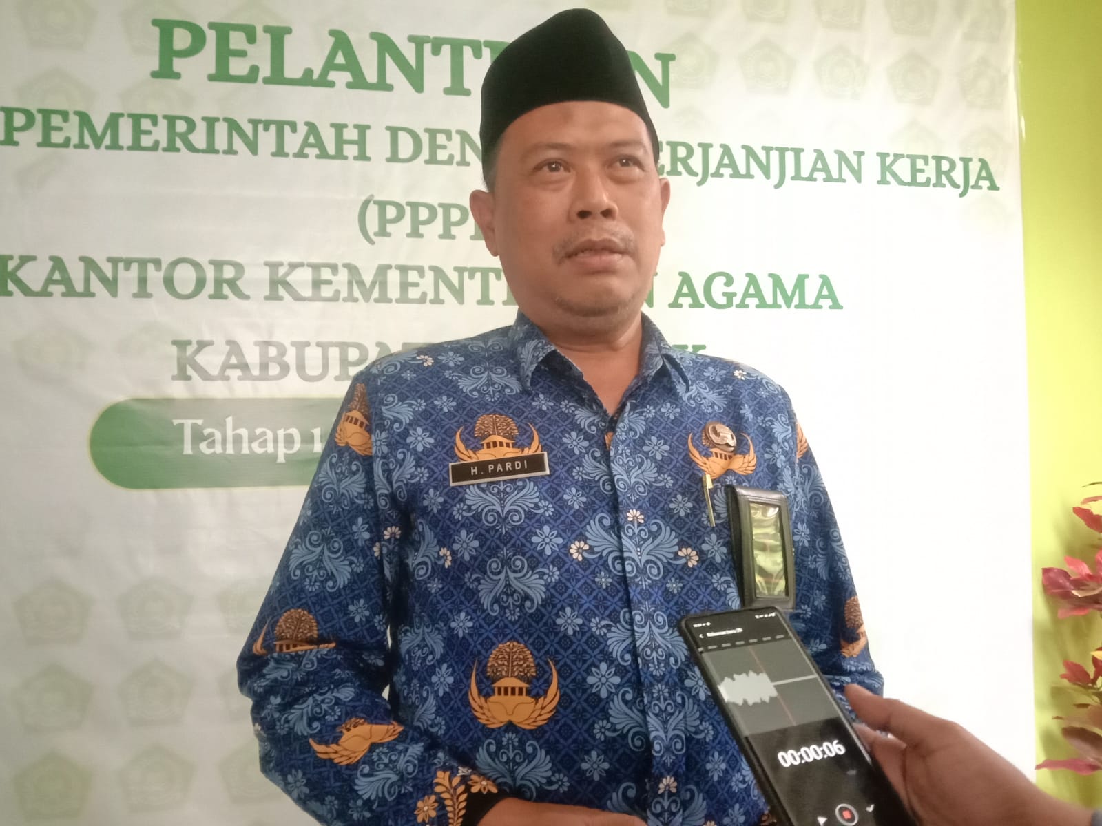 ASN: Kepala Kemenag Gresik Pardi menyampaikan 116 PPPK di bawah naungannnya akan bekerja di masyarakat.