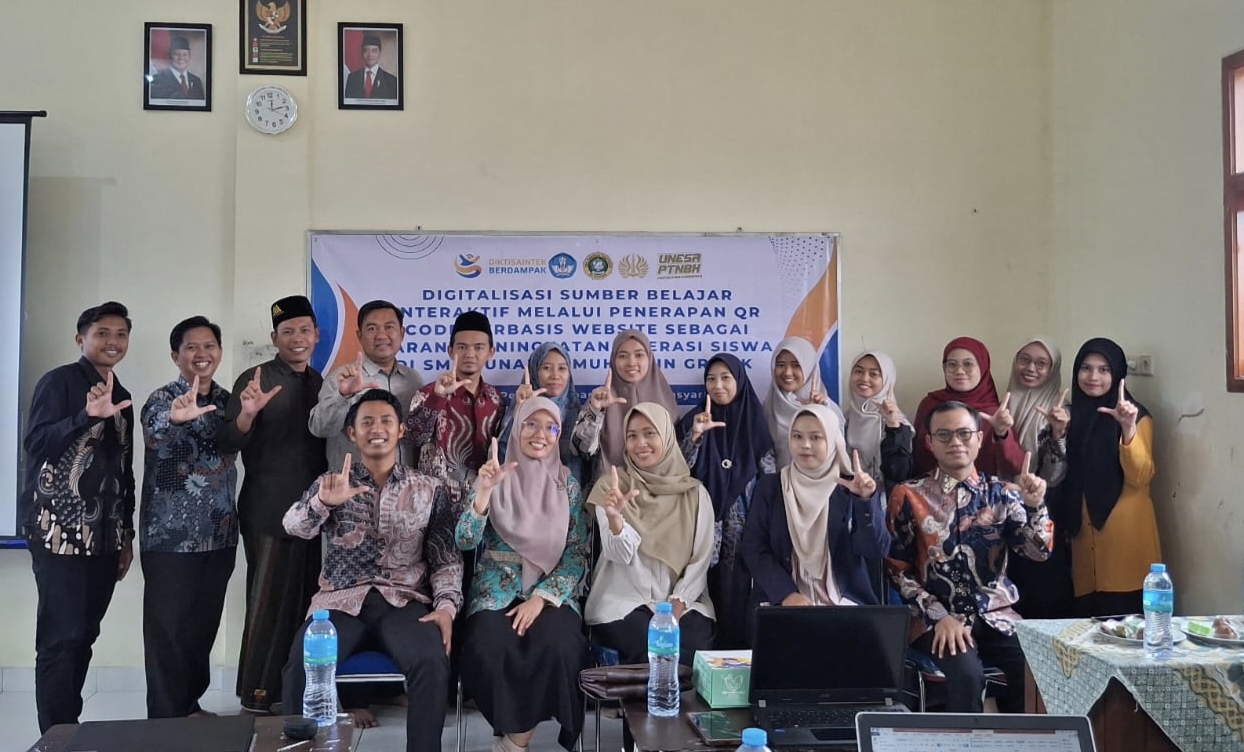 Inovasi : Kolaborasi dengan UNESA, SMK Sunanul Muhtadin gagas digitalisasi.