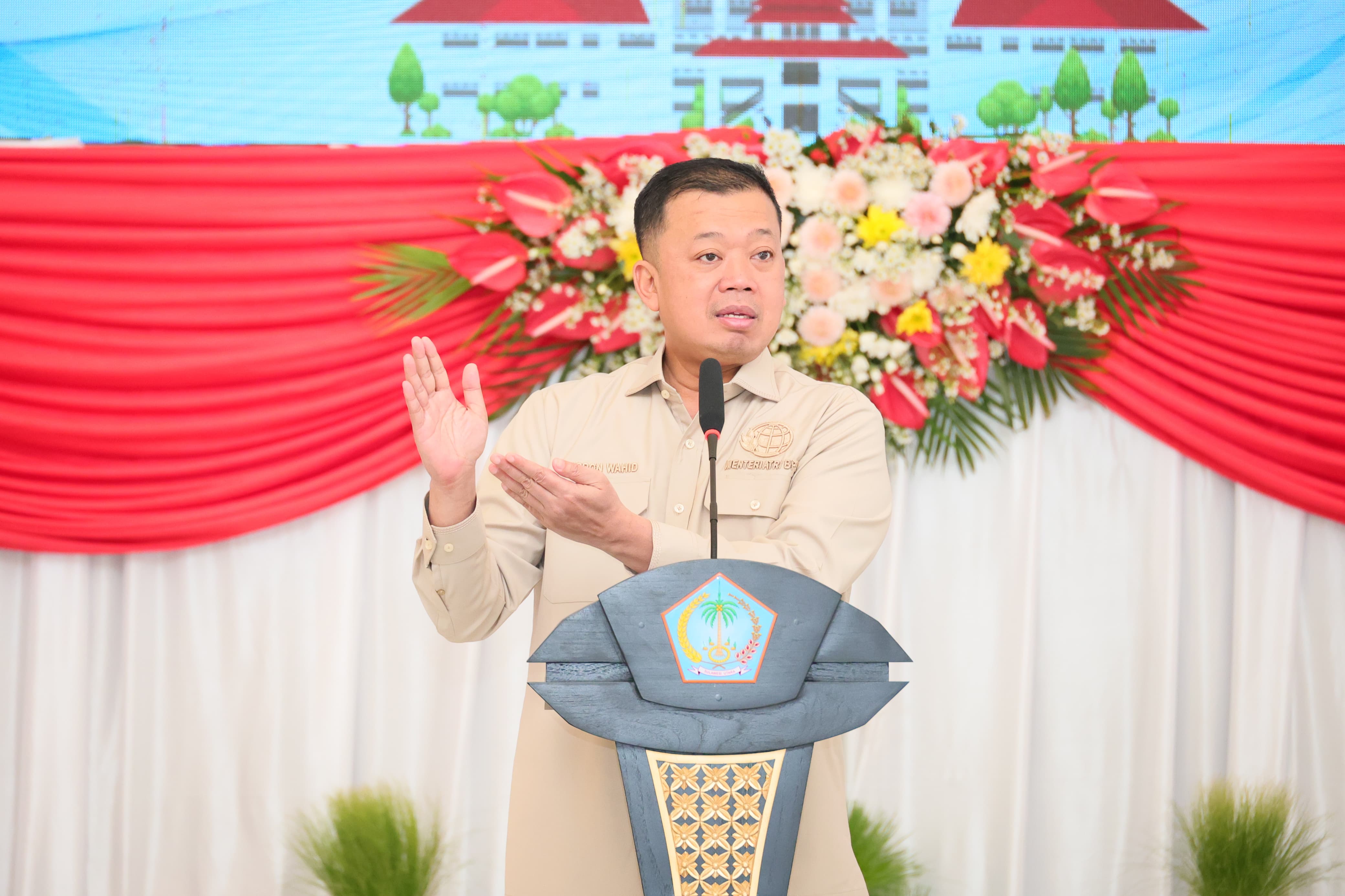 Menteri ATR/BPN secara langsung menyaksikan penandatanganan Nota Kesepahaman (MoU) antara Kantor Wilayah BPN Provinsi Sulawesi Utara dengan sejumlah organisasi keagamaan, Kamis (17/0).