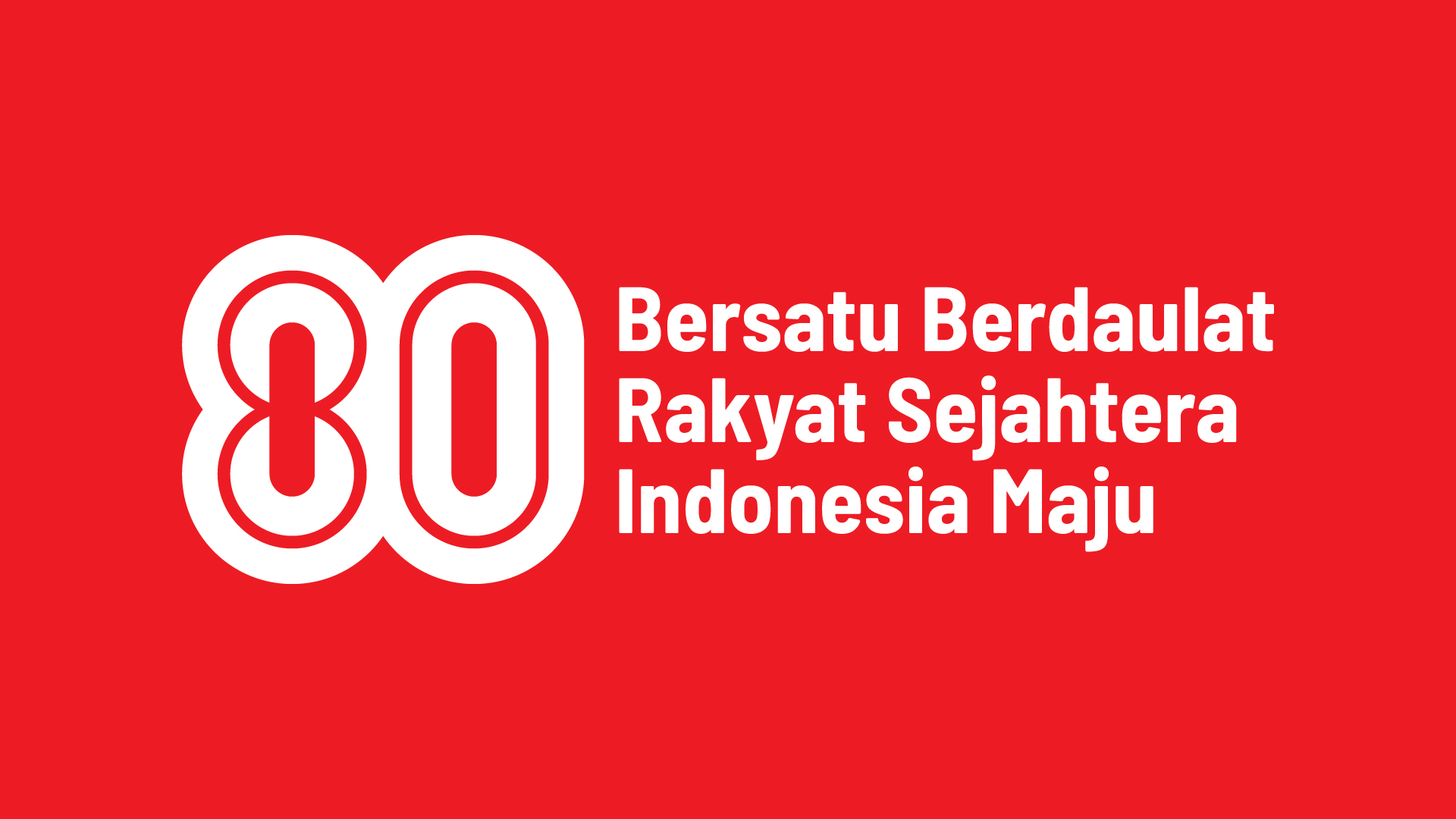 Logo HUT ke-80 Republik Indonesia yang telah resmi dirilis.