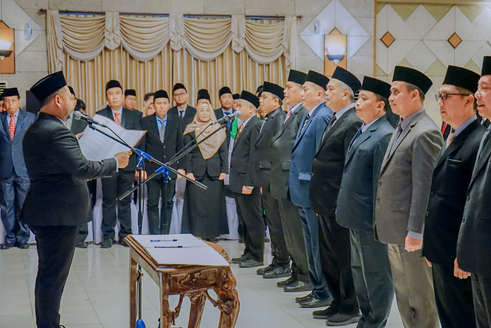 Optimalisasi: Bupati Gresik, Fandi Akhmad Yani melantik pejabat tinggi dilingkungan Pemkab Gresik pada 2024 lalu.