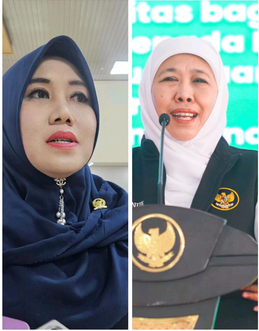 Lia Istifhama dan Khofifah