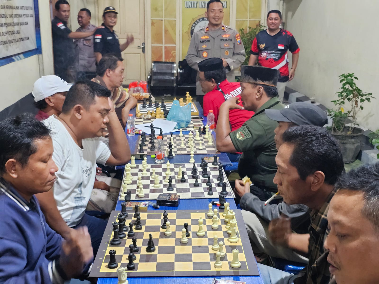 TURNAMEN CATUR : Polsek Cerme ajak warga gaungkan pesan Kamtibmas lewat Turnamen Catur.