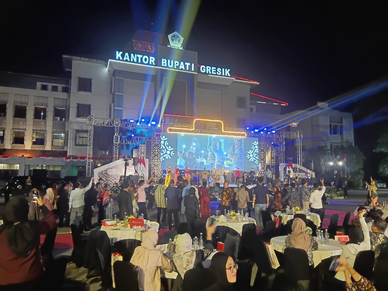 MEGAH : Suasana The 9th ICS di Kabipaten Gresik meriah