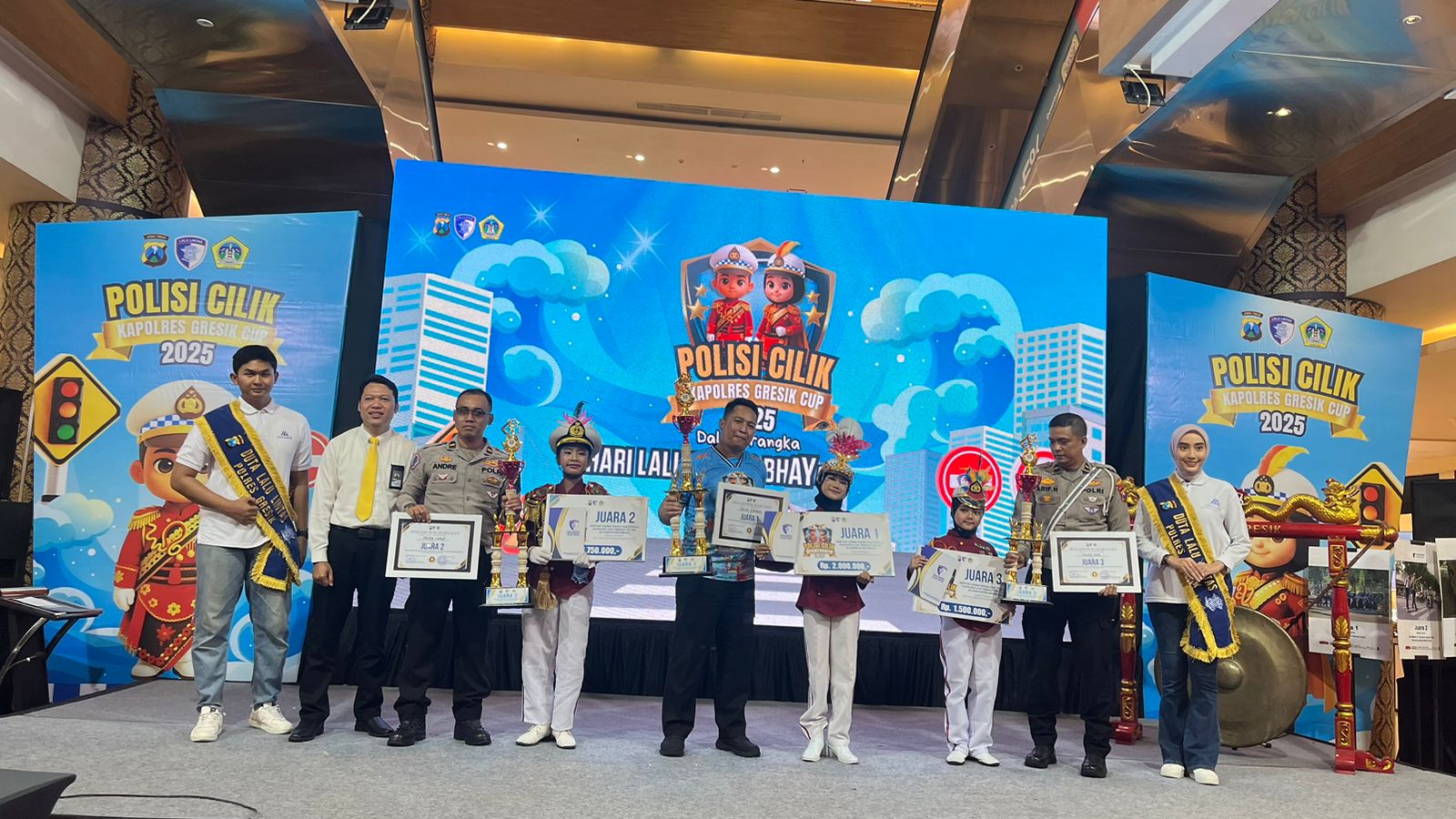 Gressmall dengan bangga menjadi tuan rumah Lomba Polisi Cilik (Pocil) Kapolres Gresik CUP 2025, sekaligus memperingati HUT Lalu Lintas ke-70.