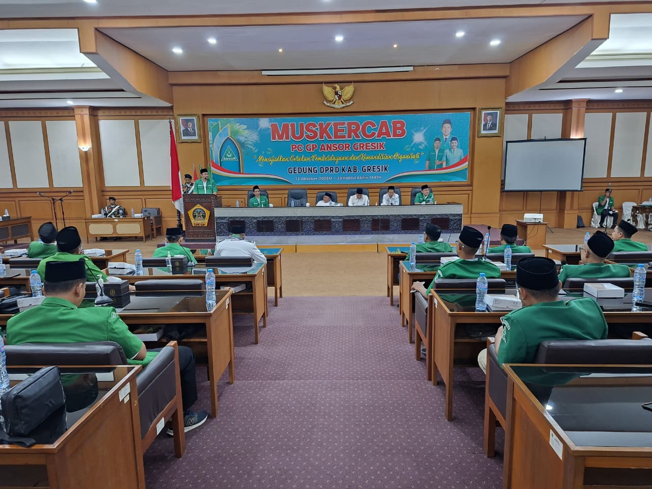 GELAR: PC GP Ansor Gresik gelar Muskercab masa Khidmat 2024-2028. (DOK/RADAR GRESIK)