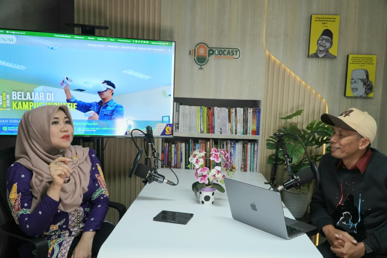 Ning Lia Istifhama saat podcast bersama Sunanto