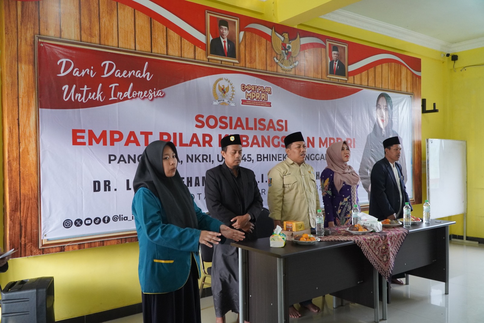 Sosialisasi empat pilar di Ponpes Muslimah ICT Tuban