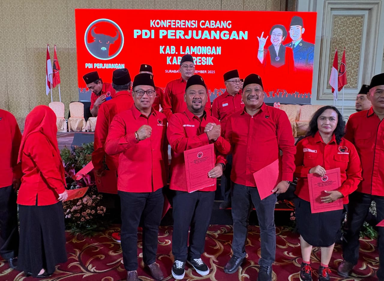 DIPERCAYA : Bupati Gresik Fandi Akhmad Yani dipercaya menjadi Ketua DPC PDI Gresik