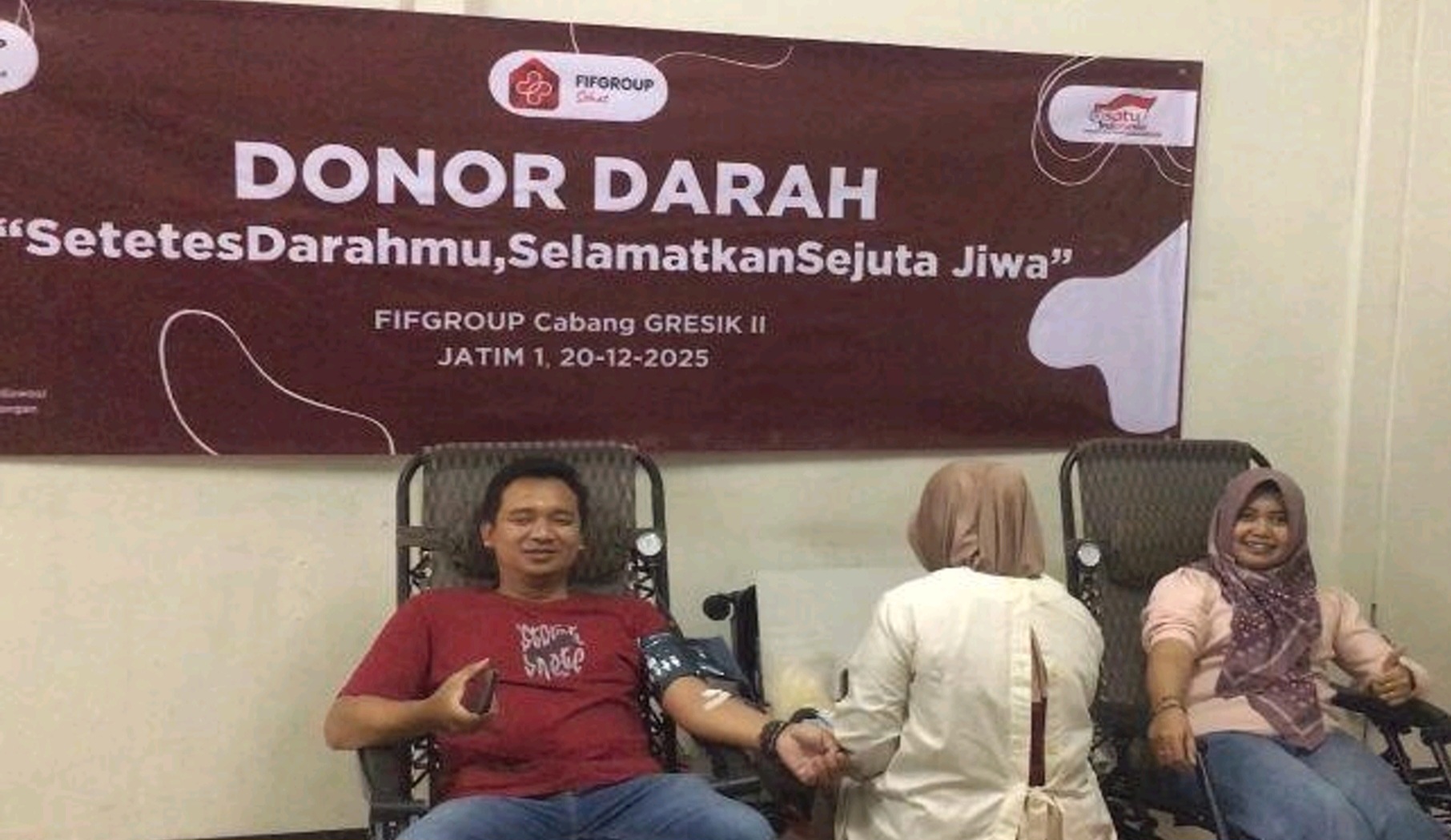 PT Federal International Finance (FIFGROUP) bagian dari Astra Financial dan salah satu anak perusahaan PT Astra International Tbk melaksanakan kegiatan donor darah yang bekerjasama dengan PMI Gresik.