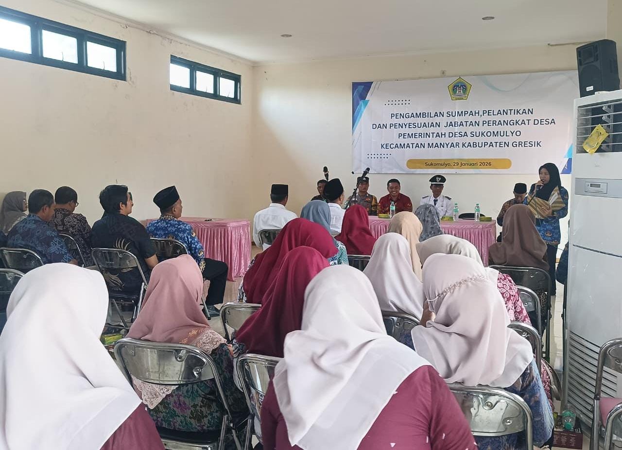 SUASANA : Perangkat Desa Sukomulyo Resmi Dilantik, Perkuat Pelayanan Publik Tahun 2026.