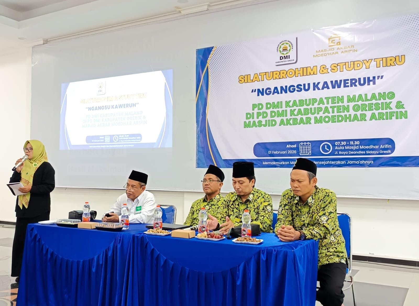 SILATURAHMI : Pengurus PD DMI Malang bersilaturahmi ke DMI Gresik.