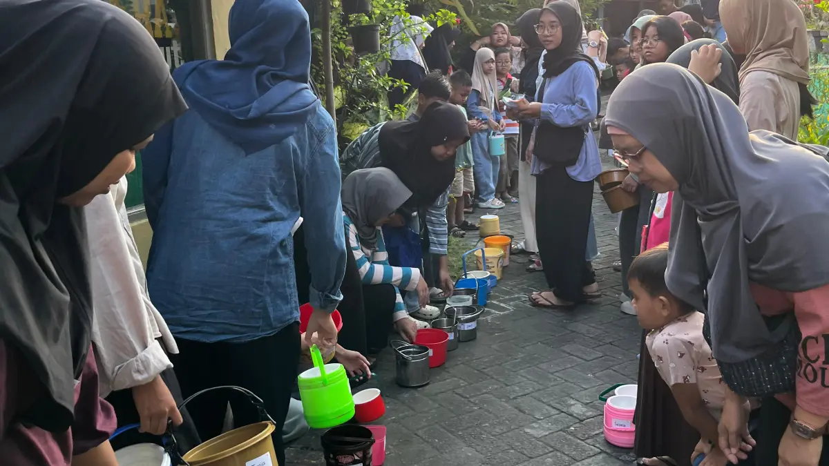 Tradisi : Surak Iyo lebaran Ketupat di Desa Randuagung semakin semarak. 