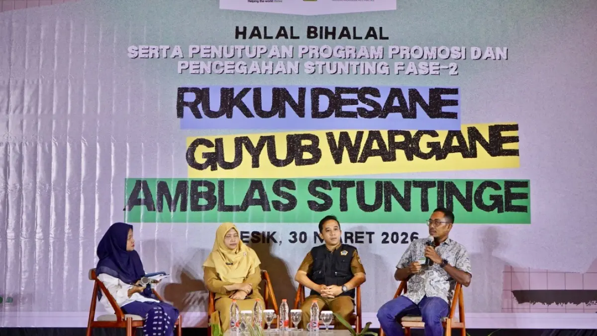 Peduli : Cargill perkuat kolaborasi komunitas dan Laskar Cegah Stunting di Manyar demi mencetak generasi emas Gresik yang bebas stunting. (Ist/Radar Gresik) 