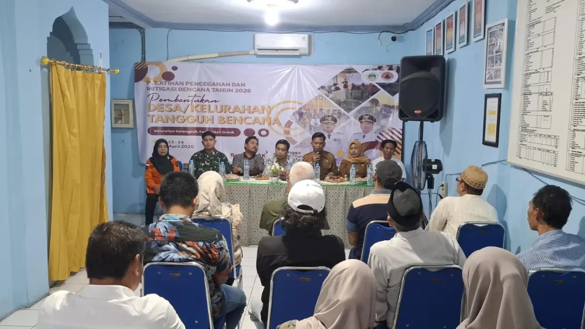 Sigap : Camat Gresik Jalevie Triyatmoko pentingnya Destana di lingkungan wilayahnya. (Fajar/Radar Gresik) 