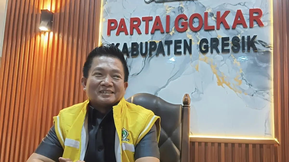 PAW : Ketua DPD Partai Golkar Gresik Wongso Negoro. (Fajar/Radar Gresik) 
