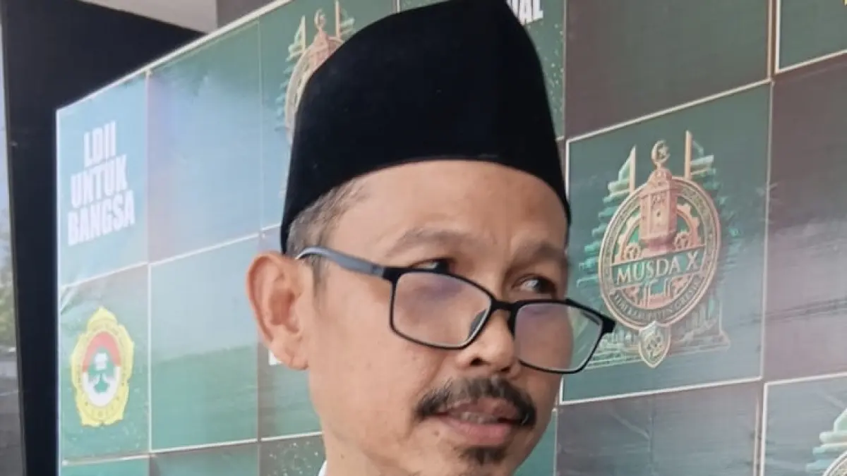 Narasumber: Sekretaris DPD LDII Kabupaten Gresik, Andi Fajar Yulianto. (Fajar/Radar Gresik) 