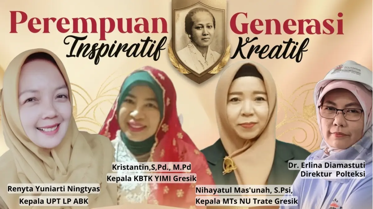 KARTINI MASA KINI: (Dari kiri ke kanan) Renyta Yuniarti Ningtyas (UPT LP ABK), Kristantin (KBTK YIMI), Nihayatul Mas
