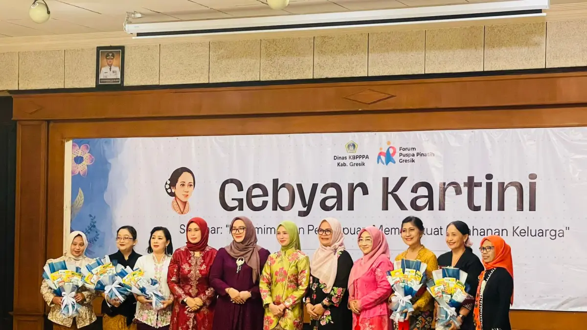 Siap Beraksi : Forum Puspa Pinatih Kabupaten Gresik periode 2026-2028 hadir sebagai wadah nyata bagi perempuan untuk melek isu sosial, ekonomi sirkular, hingga perlindungan anak. (Novia/Radar Gresik) 