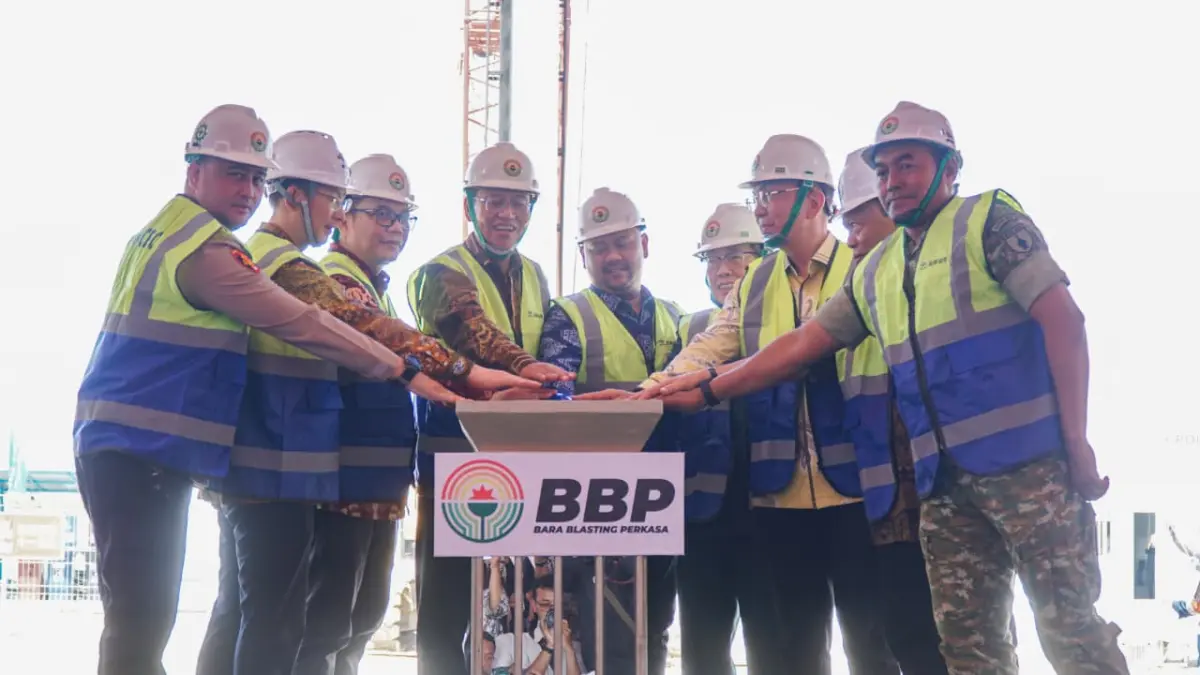 Gresik kian kokoh jadi magnet investasi, Gus Yani hadiri groundbreaking proyek strategis di kawasan maspion. (Ist/Radar Gresik) 