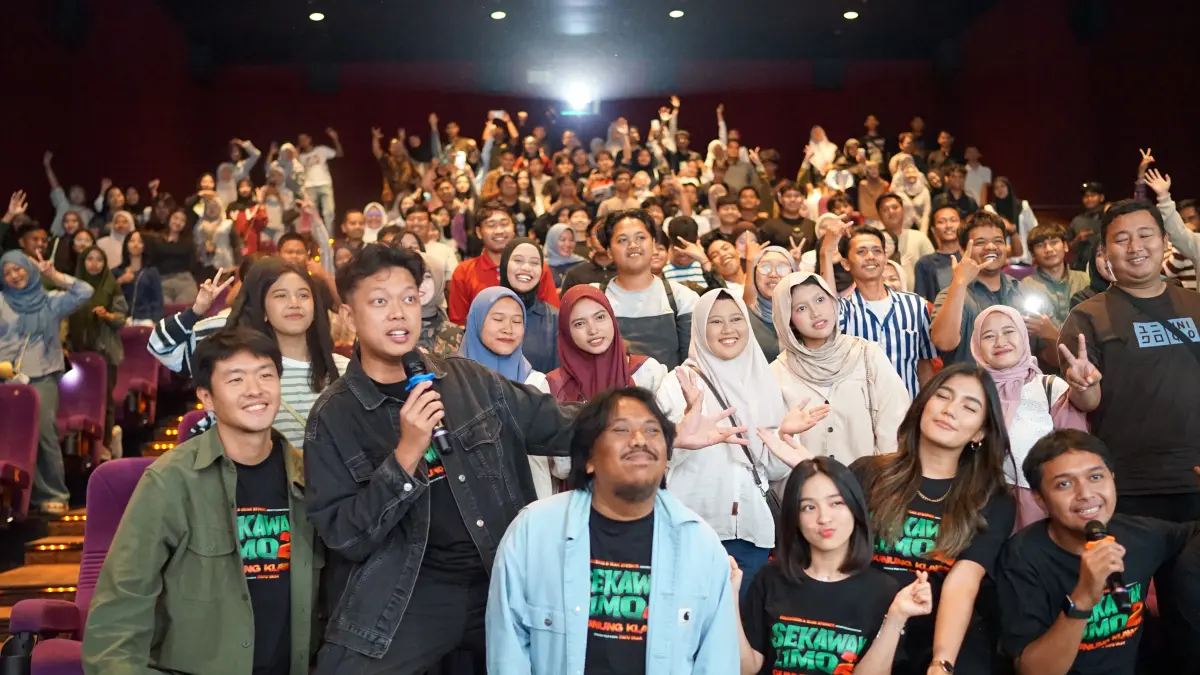Warga Gresik padati meet and greet "Sekawan Limo 2: Gunung Klawih" di Gressmall. (Ist/Radar Gresik) 
