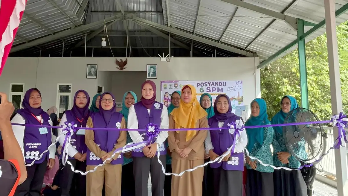 Kesehatan : Desa Domas, Kecamatan Menganti, Kabupaten Gresik resmi meluncurkan (launching) implementasi Posyandu 6 Standar Pelayanan Minimal (SPM). (Ist/Radar Gresik) 