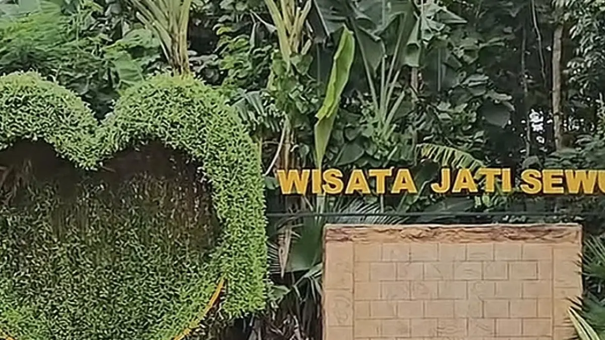 Nampak salah satu sudut wisata jati Sewu Menganti Gresik. (Istimewa/Radar Gresik) 
