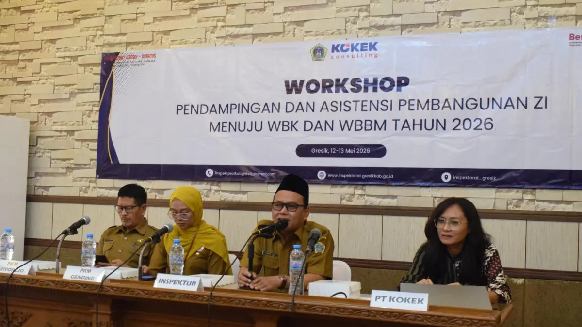 Inspektorat Gresik tengah melakukan akselerasi pembangunan Zona Integritas (ZI) demi membidik predikat Wilayah Bebas dari Korupsi (WBK). (Fajar/Radar Gresik) 