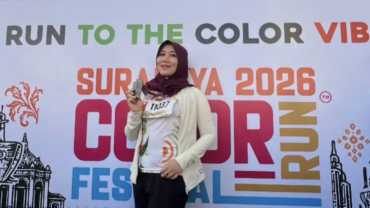 Sukses : Anggota DPD RI, Lia Istifhama, turut hadir menambah semarak dan memberikan energi positif tersendiri bagi para peserta. (Foto : Hani/Radar Gresik) 