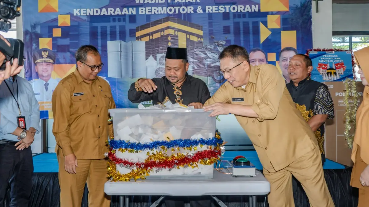 Sebagai bentuk reward atas kepatuhan tersebut, Pemkab Gresik menggelar Pemberian Apresiasi Wajib Pajak Tahap I 2026. (Foto : Ist/Radar Gresik) 