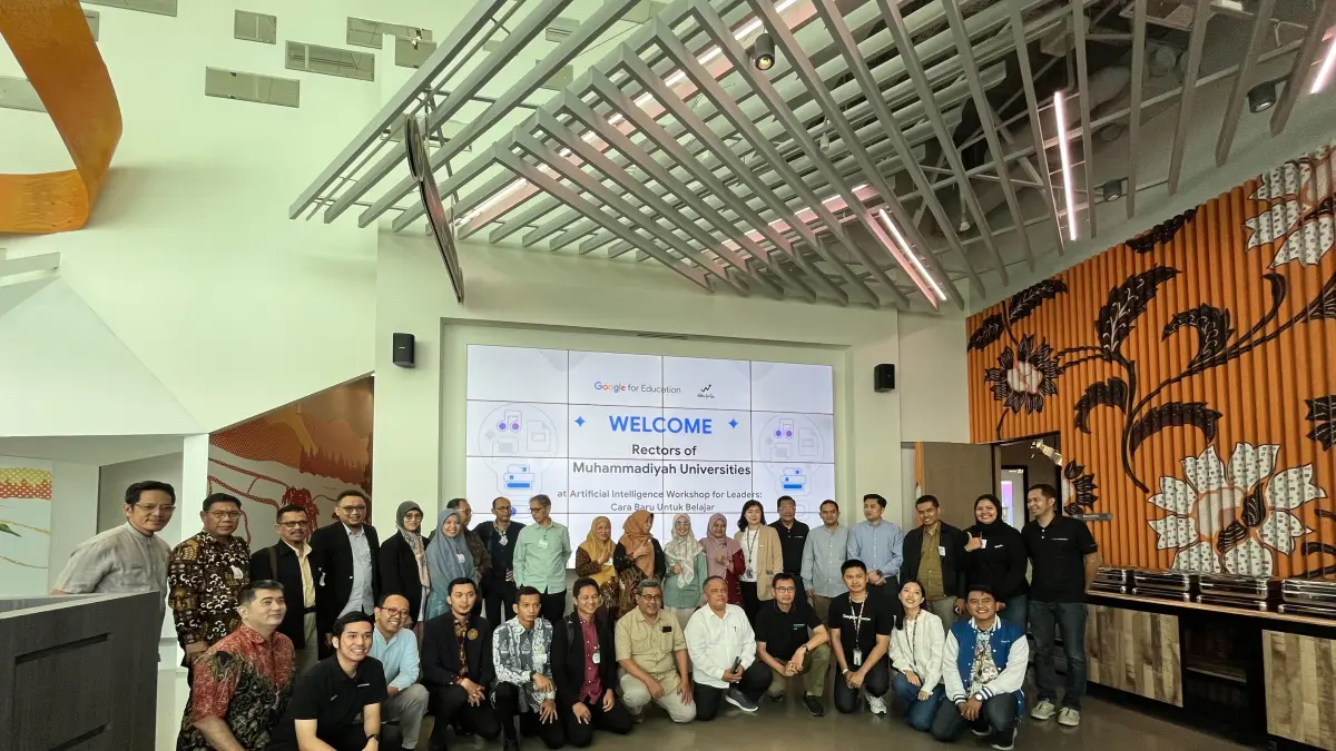 LANGKAH BESAR : Universitas Muhammadiyah Gresik bersama Google Indonesia berkolaborasi untuk menghadirkan transformasi digital dalam pembelajaran. Siap mencetak lulusan berdaya saing di era modern. (IST/ RADAR GRESIK)
