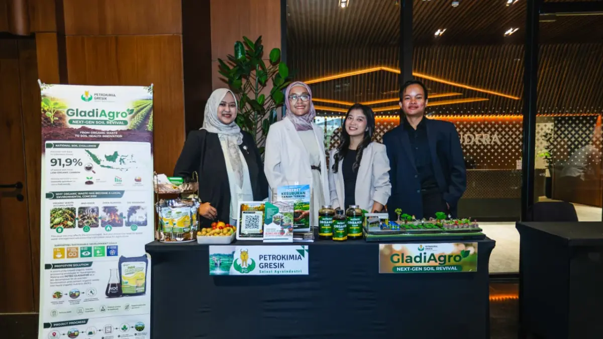Inovasi produk GladiAgro Pulihkan Kesehatan Tanah, Antarkan Petrokimia Gresik Raih Penghargaan Tertinggi SDGs Innovation Accelerator for Young Professionals 2026.